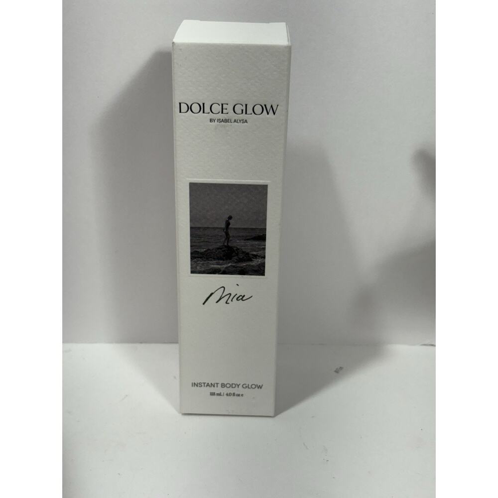 Dolce Glow Mia Instant‎ Body Glow Luxury Hydrating Formula-118mL/4 Oz New In Box